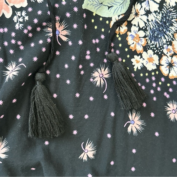 Intimately Free People Black Floral Boho Lace Longwood Slip Dress size X-small - Picture 7 of 9